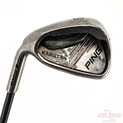 Ping 2014 Karsten Single Iron 8 Iron Ping TFC 80i Graphite Senior Left Handed Black Dot 36.75in