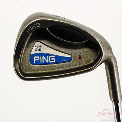 Ping G2 Single Iron 6 Iron Stock Steel Shaft Steel Stiff Right Handed Red dot 36.75in