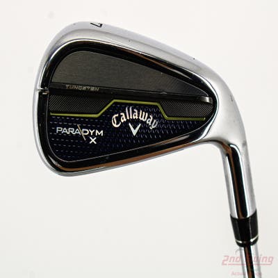 Callaway Paradym X Single Iron 7 Iron True Temper Elevate MPH 85 Steel Stiff Right Handed 37.0in