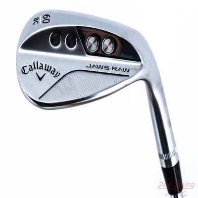 Mint Callaway Jaws Raw Chrome Wedge Lob LW 60° 8 Deg Bounce C Grind True Temper Dynamic Gold Spinner Tour Issue Steel Wedge Flex Right Handed 35.0in