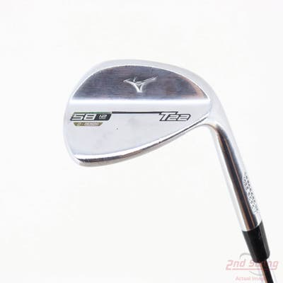 Mizuno T22 Satin Chrome Wedge Lob LW 58° 12 Deg Bounce D Grind Dynamic Gold Tour Issue S400 Steel Stiff Right Handed 35.5in