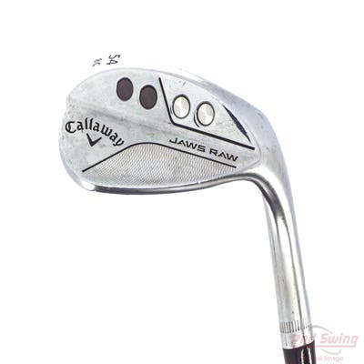 Callaway Jaws Raw Chrome Wedge Sand SW 54° 8 Deg Bounce C Grind Dynamic Gold Spinner TI 115 Steel Wedge Flex Right Handed 35.25in