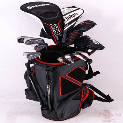 Complete Set of Men's Cobra TaylorMade Adams Cleveland Callaway Golf Clubs + Datrek Stand Bag - Right Handed