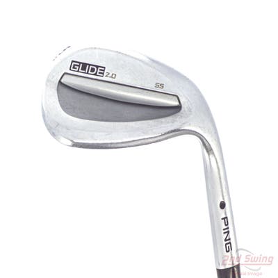 Ping Glide 2.0 Wedge Sand SW 56° 12 Deg Bounce Stock Steel Shaft Steel Stiff Right Handed Black Dot 35.5in