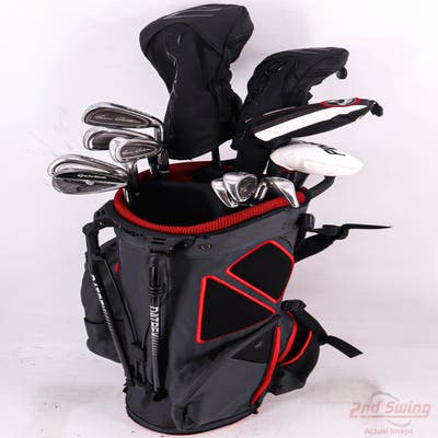 Complete Set of Men's TaylorMade Callaway Cleveland Ping Golf Clubs + Datrek Stand Bag - Right Handed