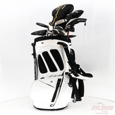 Complete Set of Men's Nike TaylorMade Cobra Adams Golf Clubs + NEW Bag Boy ZTF Stand Bag - Right Handed