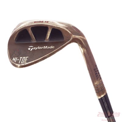 TaylorMade Milled Grind Hi-Toe Big Foot Wedge Lob LW 60° 15 Deg Bounce UST Recoil ES SMACWRAP Graphite Wedge Flex Right Handed 34.75in