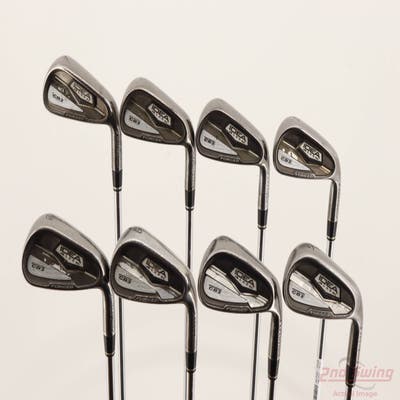 Adams Idea Black CB3 Iron Set 4-PW AW FST KBS Tour 90 Steel Stiff Right Handed +1/4"
