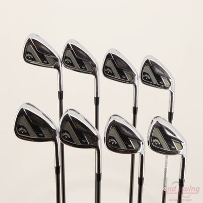Callaway Mavrik Pro Iron Set 4-PW AW UST Recoil 760 ES SMACWRAP BLK Graphite Stiff Right Handed STD
