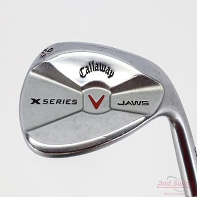 Callaway X Series Jaws Chrome Wedge Sand SW 56° 16 Deg Bounce Stock Steel Shaft Steel Wedge Flex Right Handed 35.25in