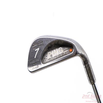 Ping Karsten I Single Iron 7 Iron Stock Steel Shaft Steel Stiff Right Handed Orange Dot 37.0in