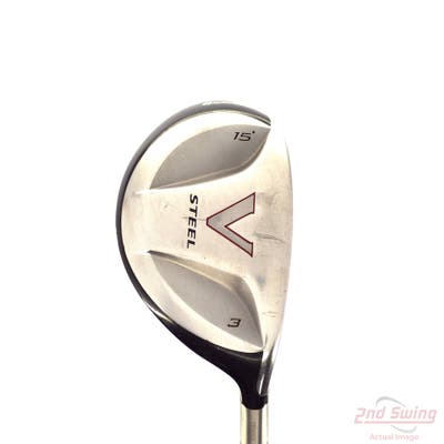TaylorMade V Steel Fairway Wood 3 Wood 3W 15° TM M.A.S.2 Graphite Stiff Right Handed 43.25in