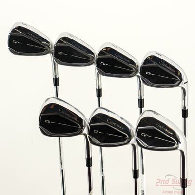 TaylorMade Qi Iron Set 5-PW AW FST KBS MAX 85 MT Steel Regular Right Handed -1/4"