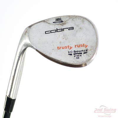 Cobra 2012 Trusty Rusty Chrome Wedge Lob LW 59° Stock Steel Shaft Steel Wedge Flex Left Handed 35.25in