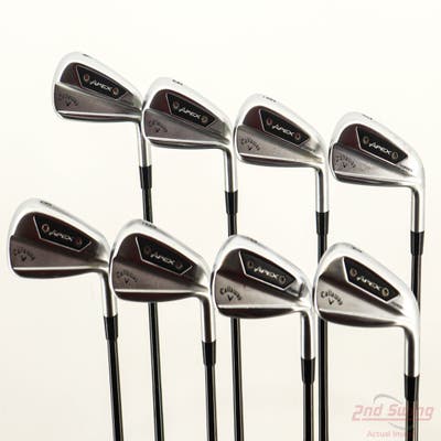 Callaway Apex Ai200 Iron Set 4-PW GW FST KBS $-Taper Black PVD Steel X-Stiff Right Handed STD