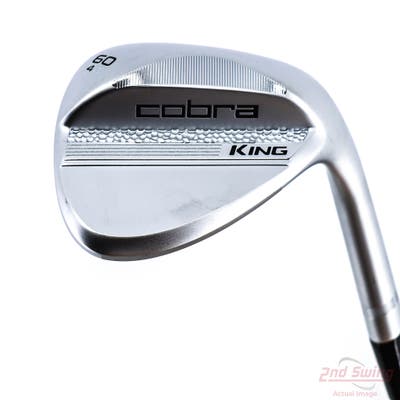 Mint Cobra 2025 King Chrome Wedge Lob LW 60° 4 Deg Bounce W Grind True Temper Dynamic Gold Spinner Tour Issue Steel Wedge Flex Right Handed 35.25in