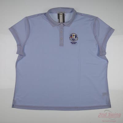 New W/ Logo Ryder Cup Womens Fairway & Greene Polo XX-Large XXL Blue MSRP $138