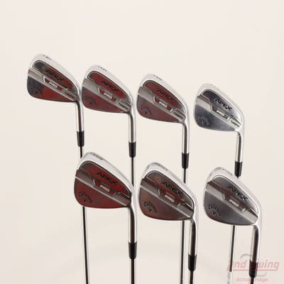 Callaway Apex Pro 21 Iron Set 4-PW True Temper Dynamic Gold Tour Issue S400 Steel Stiff Right Handed STD