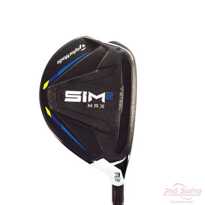 TaylorMade SIM2 MAX Fairway Wood 3 Wood 3W 15° Mitsuibishi Kuro Kage Silver Gen5 60 Graphite Regular Right Handed 43.25in