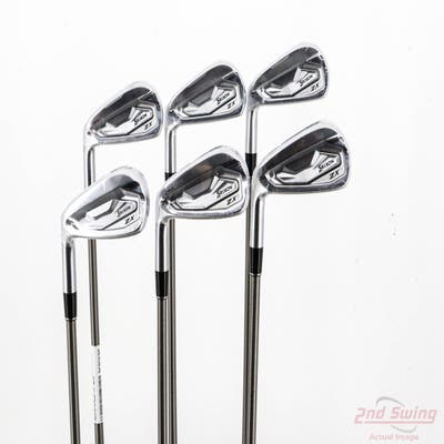 Mint Srixon ZX5 MK II Iron Set 5-PW Aerotech SteelFiber i80cw Graphite Stiff Left Handed +1/2"