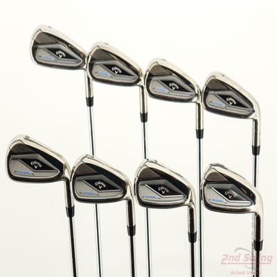 Callaway Paradym Ai Smoke HL Iron Set 4-PW AW True Temper Elevate MPH 85 Steel Stiff Right Handed +1/2"