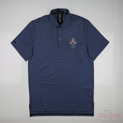 New W/ Logo Ryder Cup Mens Ralph Lauren Polo Small S Blue MSRP $140