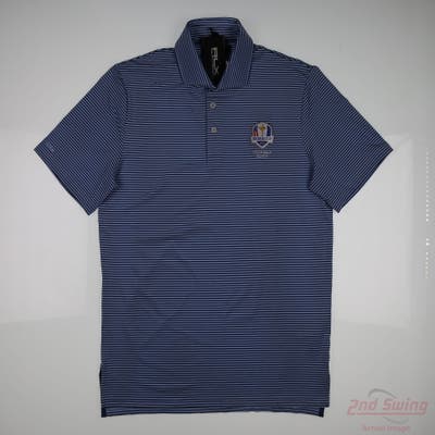 New W/ Logo Ryder Cup Mens Ralph Lauren Polo Small S Blue MSRP $140