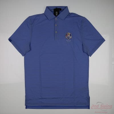 New W/ Logo Ryder Cup Mens Ralph Lauren Polo Small S Blue MSRP $140