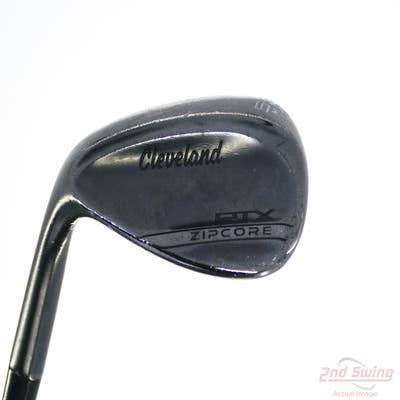 Cleveland RTX ZipCore Black Satin Wedge Sand SW 56° 10 Deg Bounce Mid FST KBS Tour-V 130 Steel Wedge Flex Left Handed 35.5in