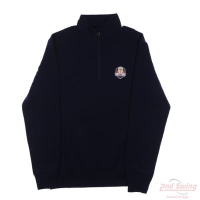 New W/ Logo Ryder Cup Mens Ralph Lauren Full Zip Sweatshirt X-Large XL Navy Blue MSRP $185