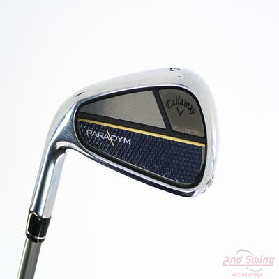 Callaway Paradym Single Iron 7 Iron Project X HZRDUS Silver Gen4 65 Graphite Regular Left Handed 37.0in