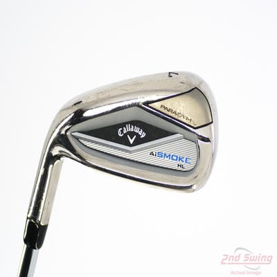 Callaway Paradym Ai Smoke HL Single Iron 7 Iron True Temper Elevate MPH 85 Steel Regular Left Handed 37.0in