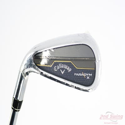 Mint Callaway Paradym X Single Iron 7 Iron True Temper Elevate MPH 85 Steel Regular Left Handed 37.0in