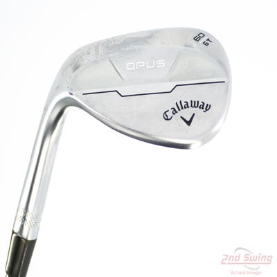 Callaway Opus Brushed Chrome Wedge Lob LW 60° 6 Deg Bounce T Grind UST Recoil Dart HDC 65 Graphite Wedge Flex Left Handed 35.0in