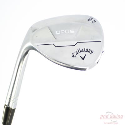 Callaway Opus Brushed Chrome Wedge Lob LW 58° 8 Deg Bounce C Grind UST Recoil Dart HDC 65 Graphite Wedge Flex Left Handed 35.0in