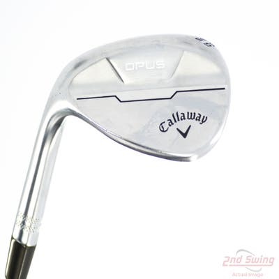 Callaway Opus Brushed Chrome Wedge Lob LW 58° 10 Deg Bounce S Grind True Temper Dynamic Gold Mid 115 Wedge Steel Wedge Flex Left Handed 35.0in