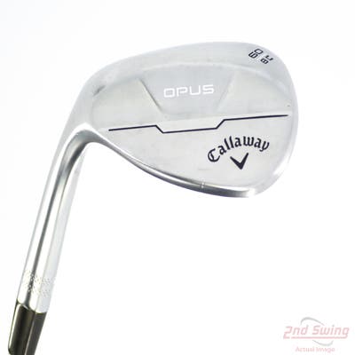 Callaway Opus Brushed Chrome Wedge Lob LW 60° 8 Deg Bounce C Grind True Temper Dynamic Gold Mid 115 Wedge Steel Wedge Flex Left Handed 35.0in