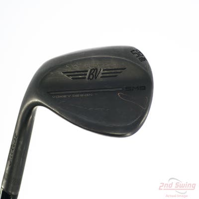 Titleist Vokey SM9 Jet Black Wedge Lob LW 58° 8 Deg Bounce M Grind Titleist Vokey BV Steel Wedge Flex Left Handed 34.75in