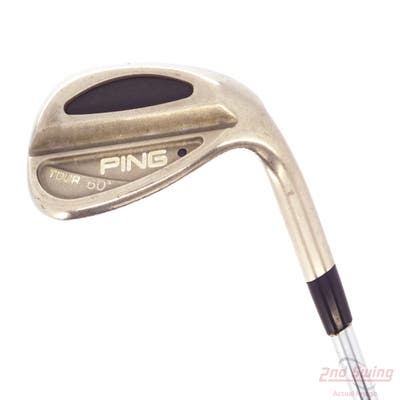 Ping Tour Chrome Wedge Lob LW 60° Stock Steel Shaft Steel Wedge Flex Right Handed Black Dot 35.0in