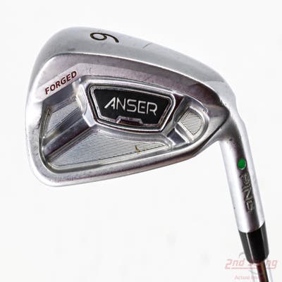 Ping Anser Forged 2013 Single Iron 6 Iron Project X Rifle 6.0 Steel Stiff Right Handed Green Dot 38.0in
