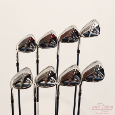 TaylorMade SIM MAX Iron Set 5-PW AW SW Fujikura Ventus Blue 6 Graphite Regular Left Handed -1/4"