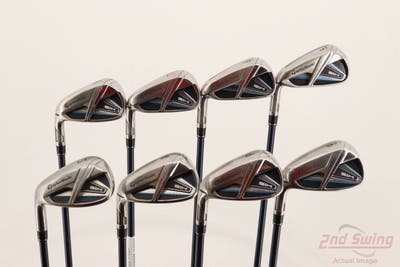 TaylorMade SIM MAX Iron Set 5-PW AW SW Fujikura Ventus Blue 6 Graphite Regular Left Handed -1/4"