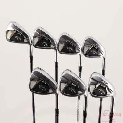 Callaway Apex DCB 21 Iron Set 5-PW AW UST Mamiya Recoil Dart 65 F4 Graphite Stiff Right Handed +1"