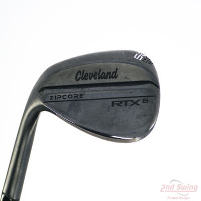 Cleveland RTX 6 ZipCore Black Satin Wedge Lob LW 58° 10 Deg Bounce Mid FST KBS Tour 120 Steel Stiff Left Handed 35.5in