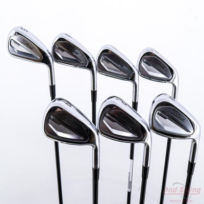 Titleist 2023 T350 Iron Set 5-PW AW Accra iSeries iS5 Iron Graphite Senior Right Handed +1/2"