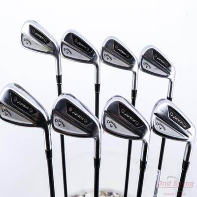 Callaway Apex Ai300 Iron Set 4-PW AW Mitsubishi MMT 70 Graphite Regular Right Handed -1/2"