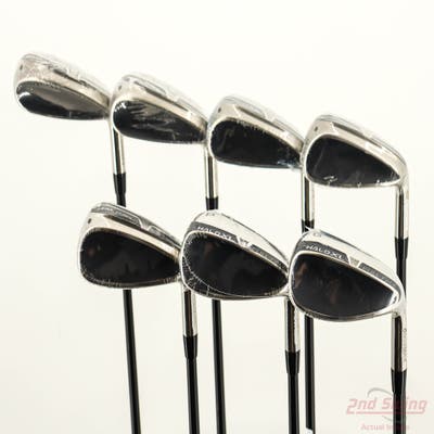 Mint Cleveland HALO XL Full-Face Iron Set 5-PW GW UST Mamiya Helium Black Nanocore 60i Graphite Senior Right Handed +1"