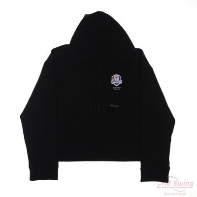 New W/ Logo Ryder Cup Womens Ralph Lauren Hoodie Large L Black MSRP $168