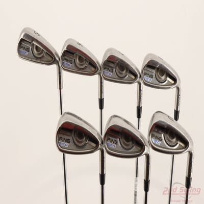 Ping 2016 G Iron Set 5-PW AW AWT 2.0 Steel Regular Right Handed Blue Dot +1/4"