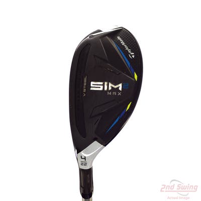 TaylorMade SIM2 MAX Rescue Hybrid 4 Hybrid 22° Mitsubishi Diamana M+ Red 70 Graphite Ladies Left Handed 38.75in